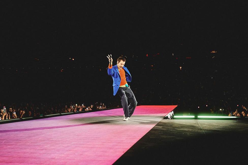 Harry Styles on stage in Amsterdam during his Together Together tour