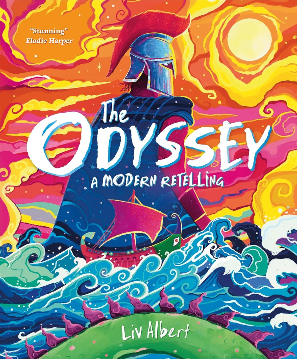 The Odyssey- A Modern Retelling by Liv Albert, illustrated by Hazem Asif,