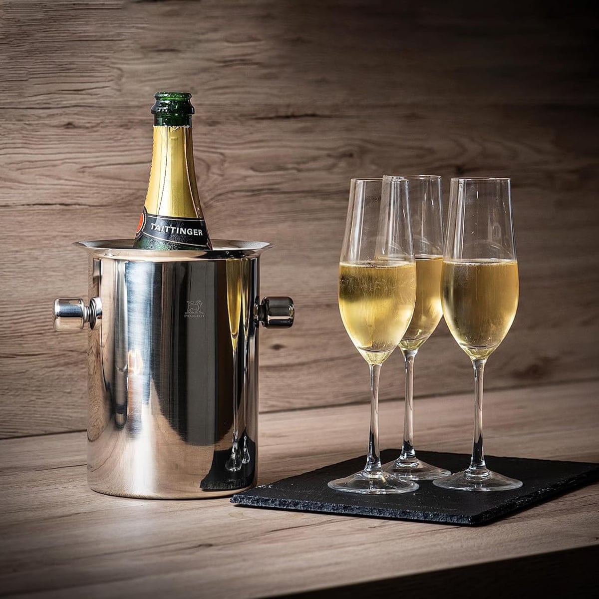 Peugeot Equilibreur temperature-balancing wine cooler.