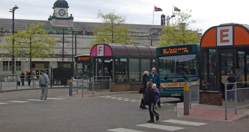 The old Cardiff Central Bus Stations