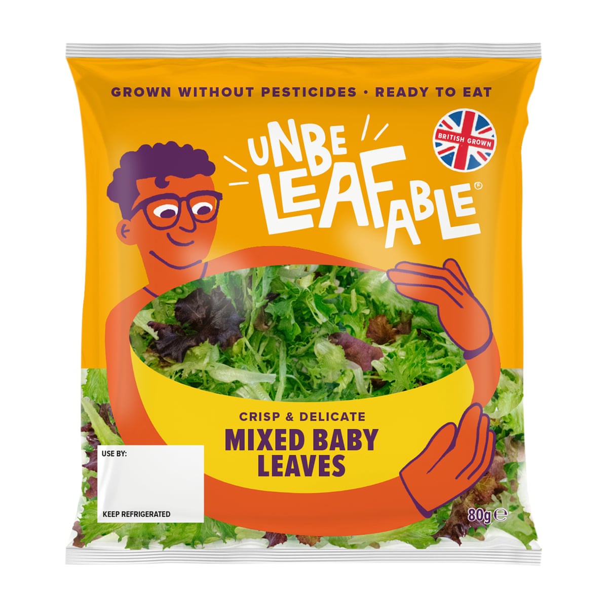 Unbeleafable Mixed Baby Leaves 80g