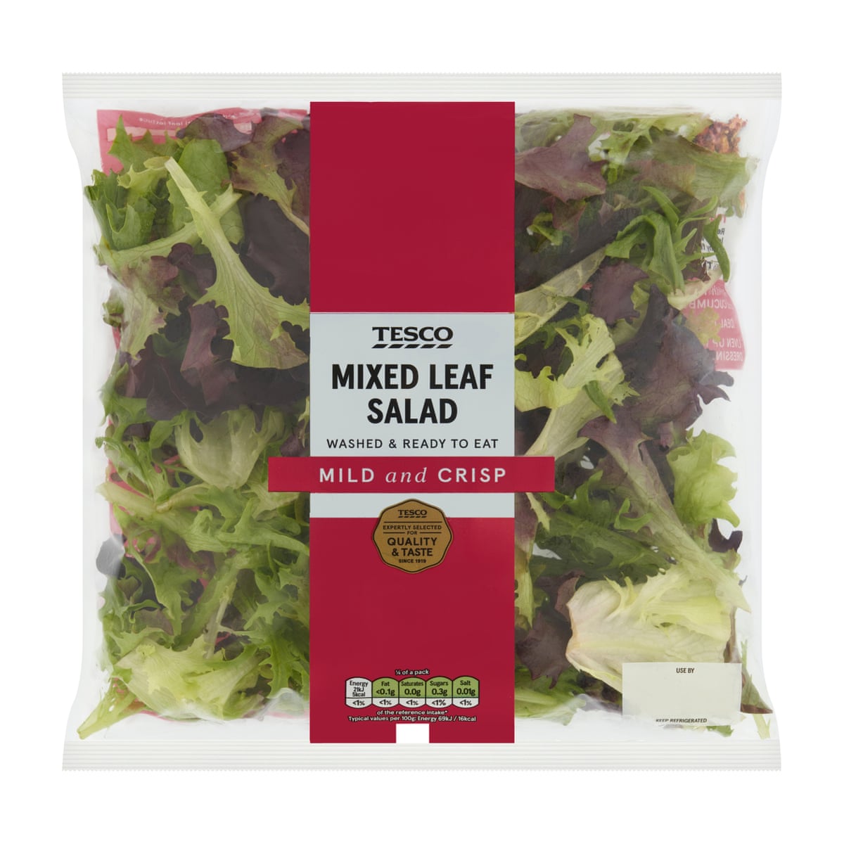 Tesco Mixed Leaf Salad 120G