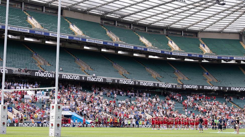 Empty seats at the Allianz Stadium 
