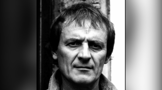 Tony Harrison black and white photo.