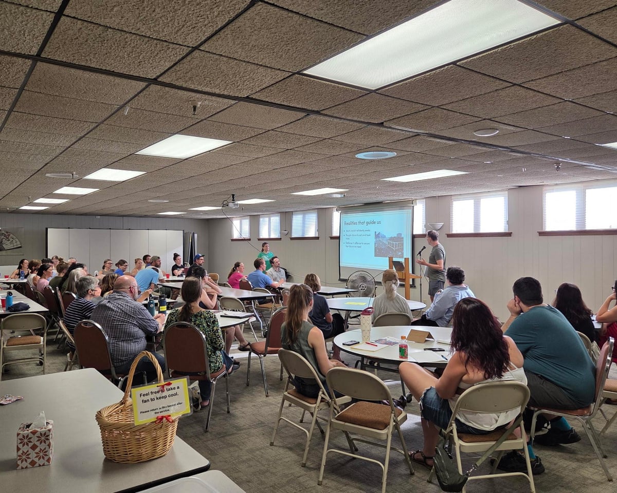Volunteers attend a training for Monarca