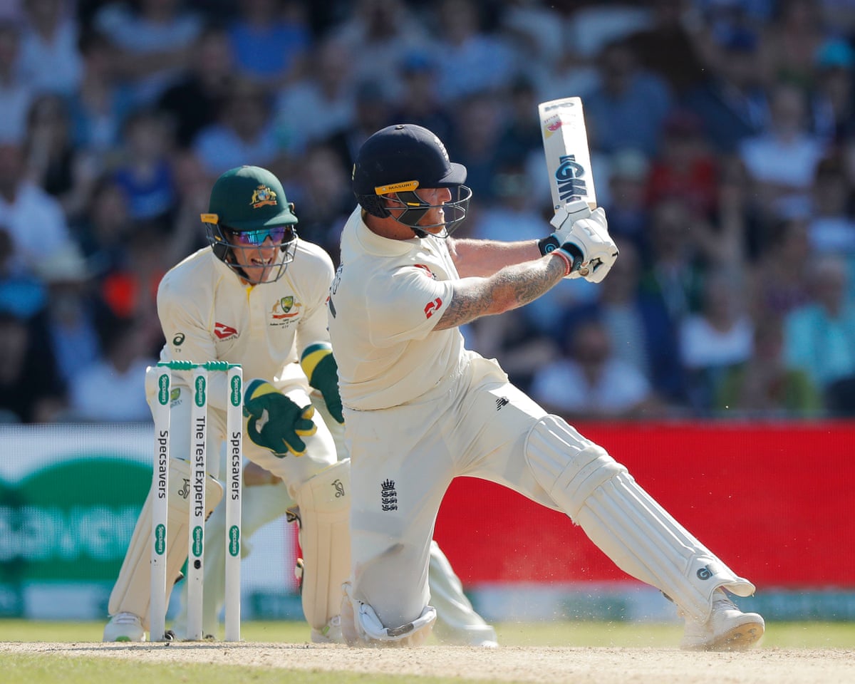 Ben Stokes on the charge during his astonishing match-winning unbeaten 135 at Headingley during the 2019 Ashes