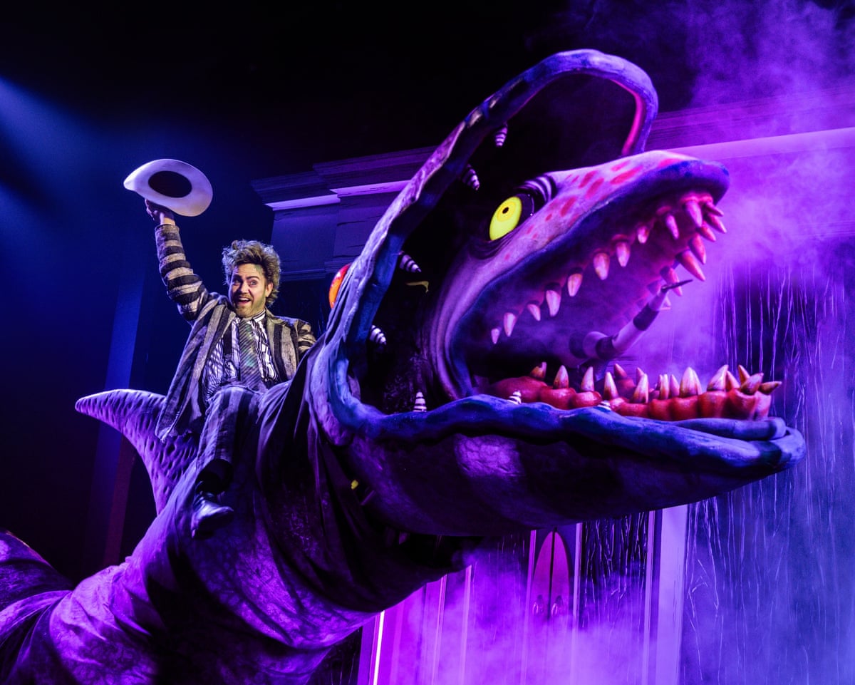 Eddie Perfect as Betelgeuse in Beetlejuice: The Musical.