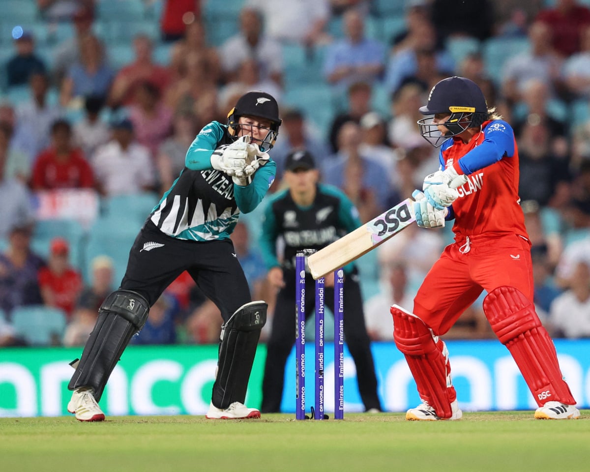 The England batter Danni Wyatt-Hodge plays a cut shot against New Zealand.