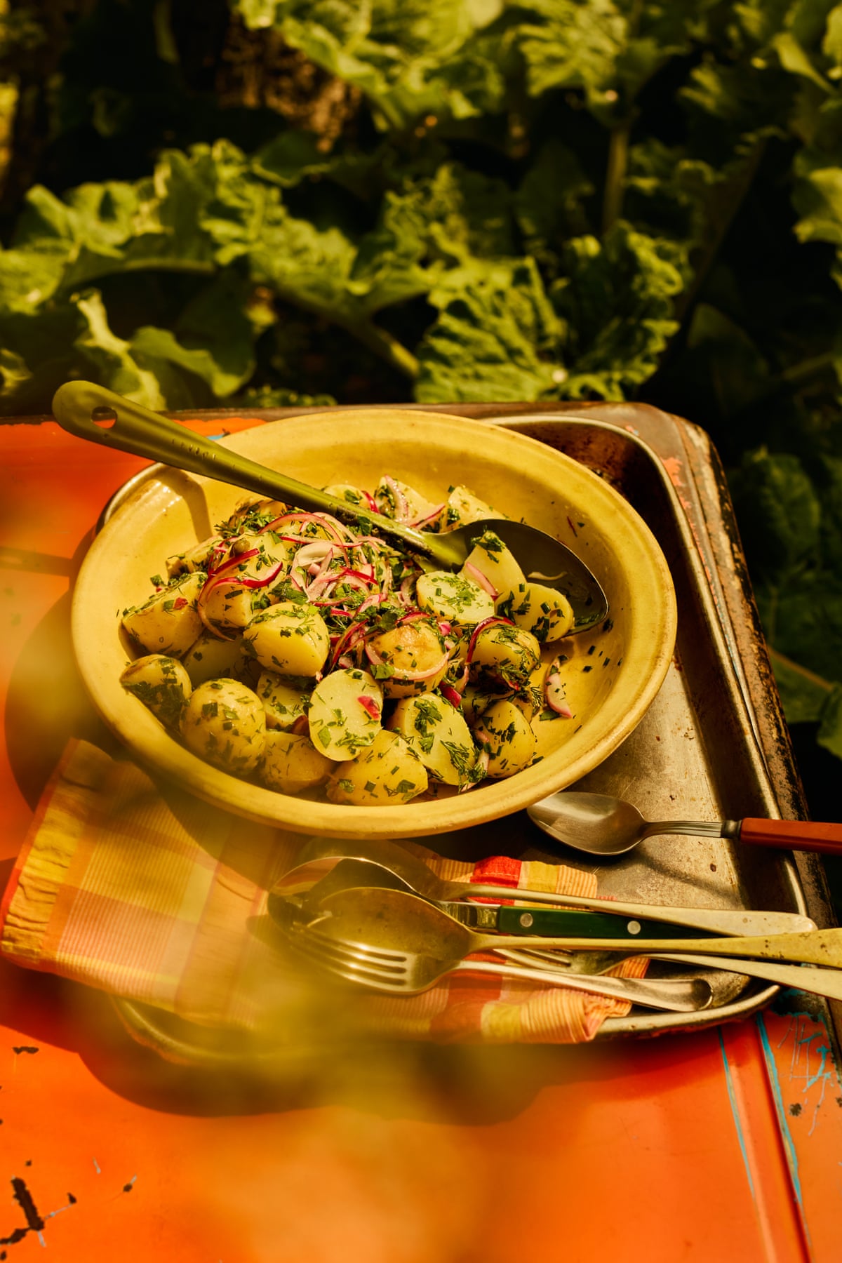 Georgina Hayden’s herby potato salad.