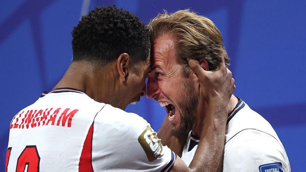 Jude Bellingham and Harry Kane celebrate