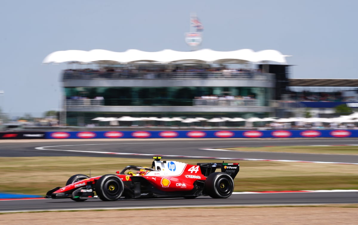 Lewis Hamilton during practice before this weekend’s British Grand Prix.