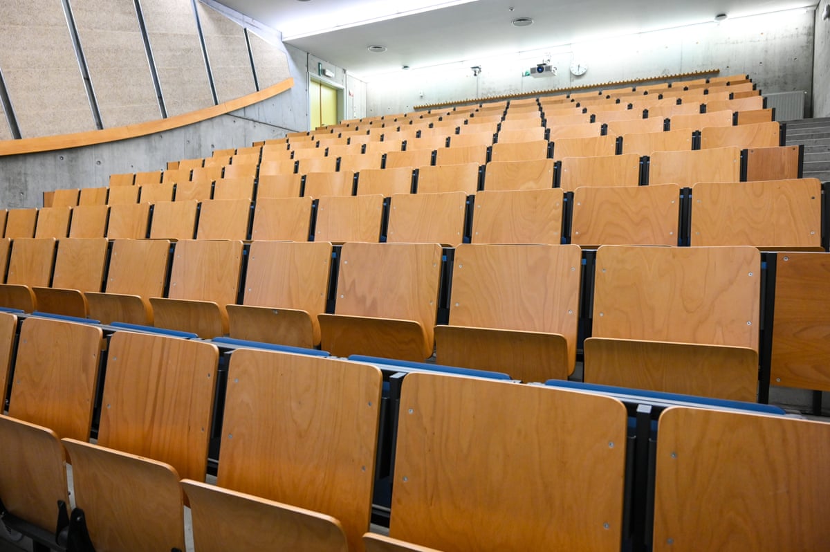 Seats in an empty lecture room at university