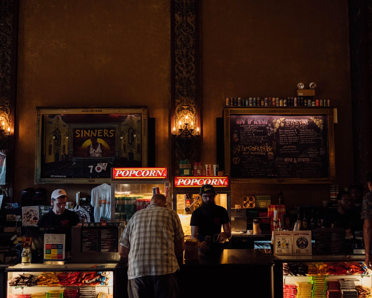 Movie theater lobby
