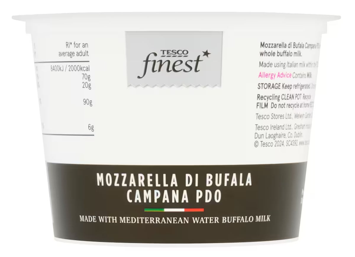 Tesco Finest Mozzarella Di Bufala Campana PDO 200g