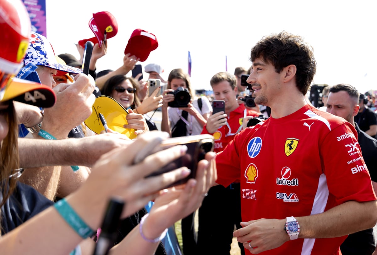 Charles Leclerc with fans