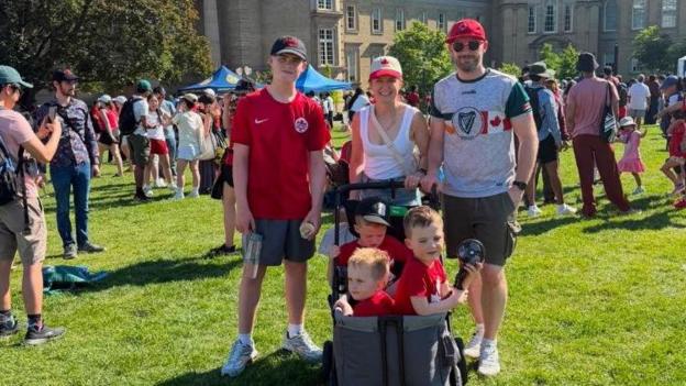 The family was enjoying a trip to Toronto to see relations