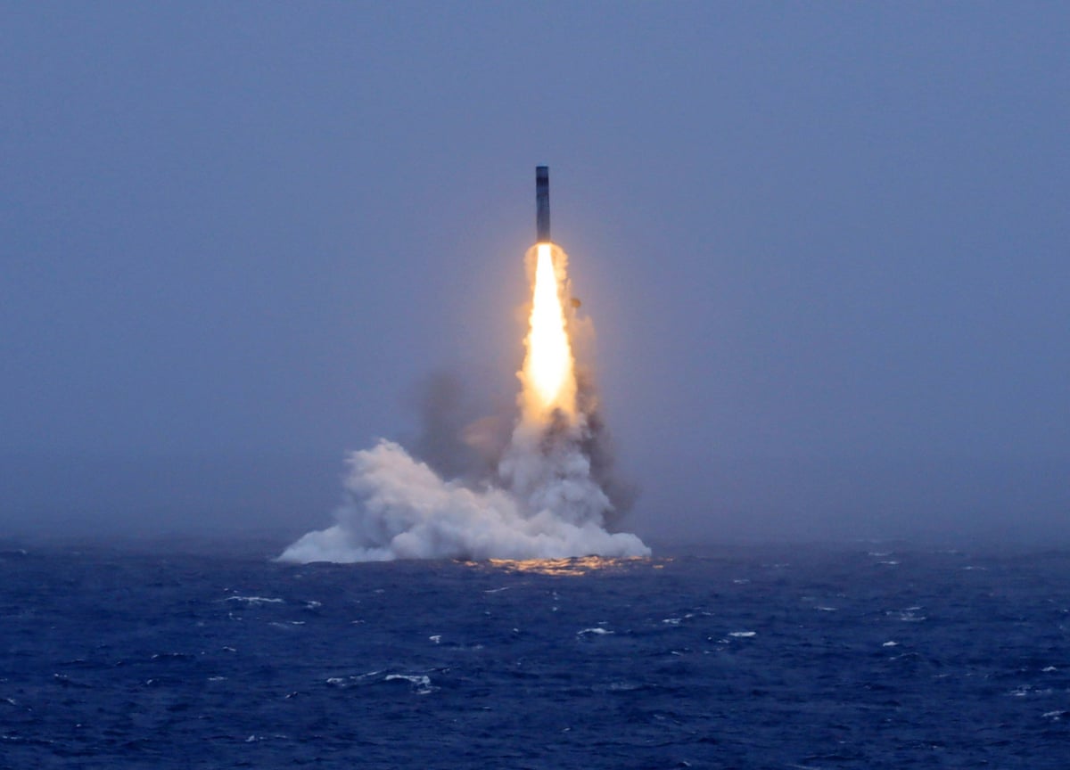 The test of the long-range missile