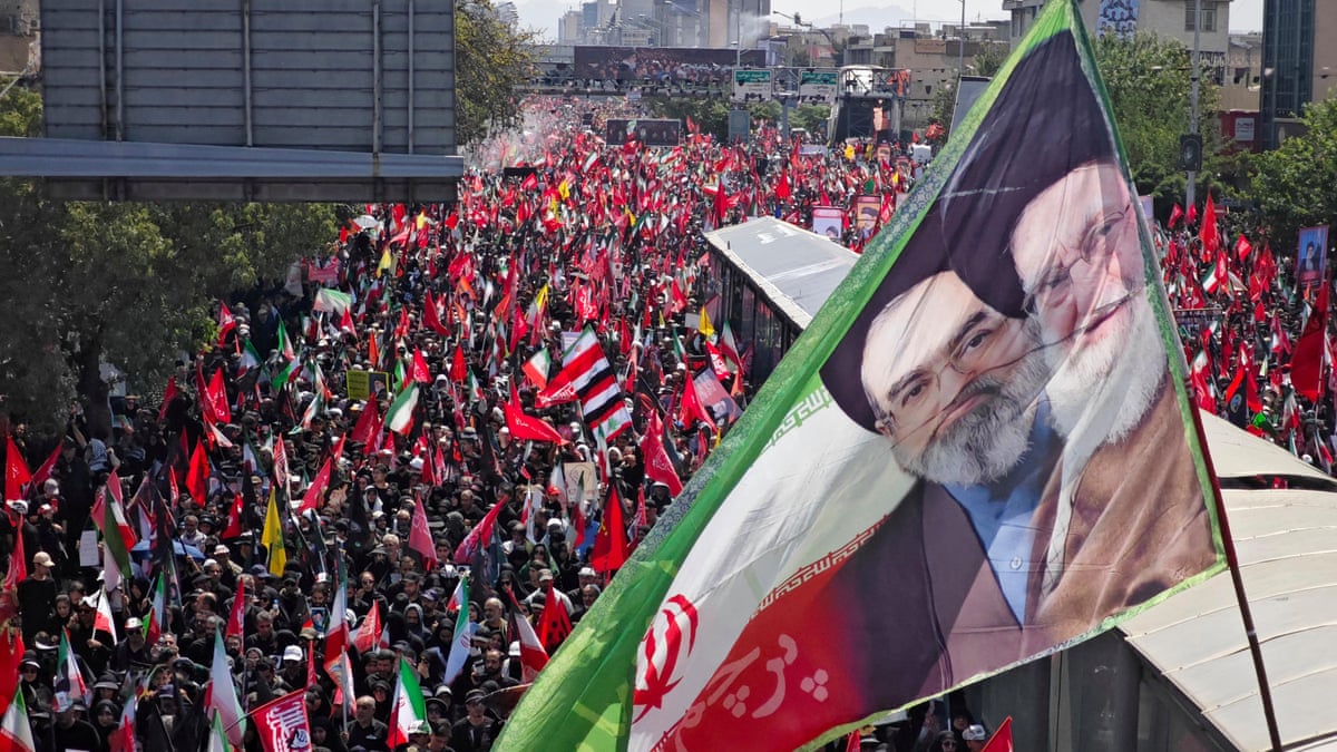 Millions walk with Ali Khamenei’s coffin in Tehran funeral procession – video