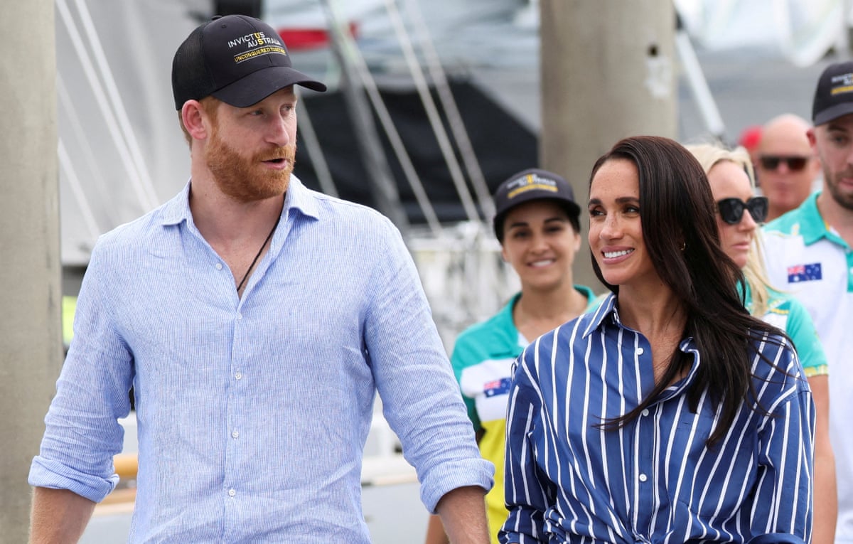 Prince Harry and Meghan in Sydney in April.