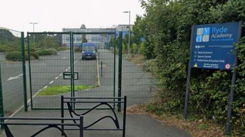 A google maps image of the sign outside Ryde Academy