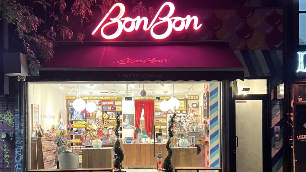 The exterior of a BonBon store