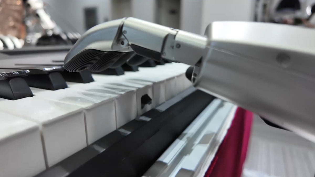 Humanoid robots playing music