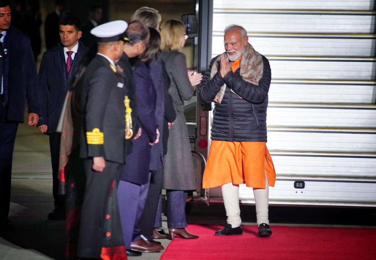 Modi arrives in Melbourne