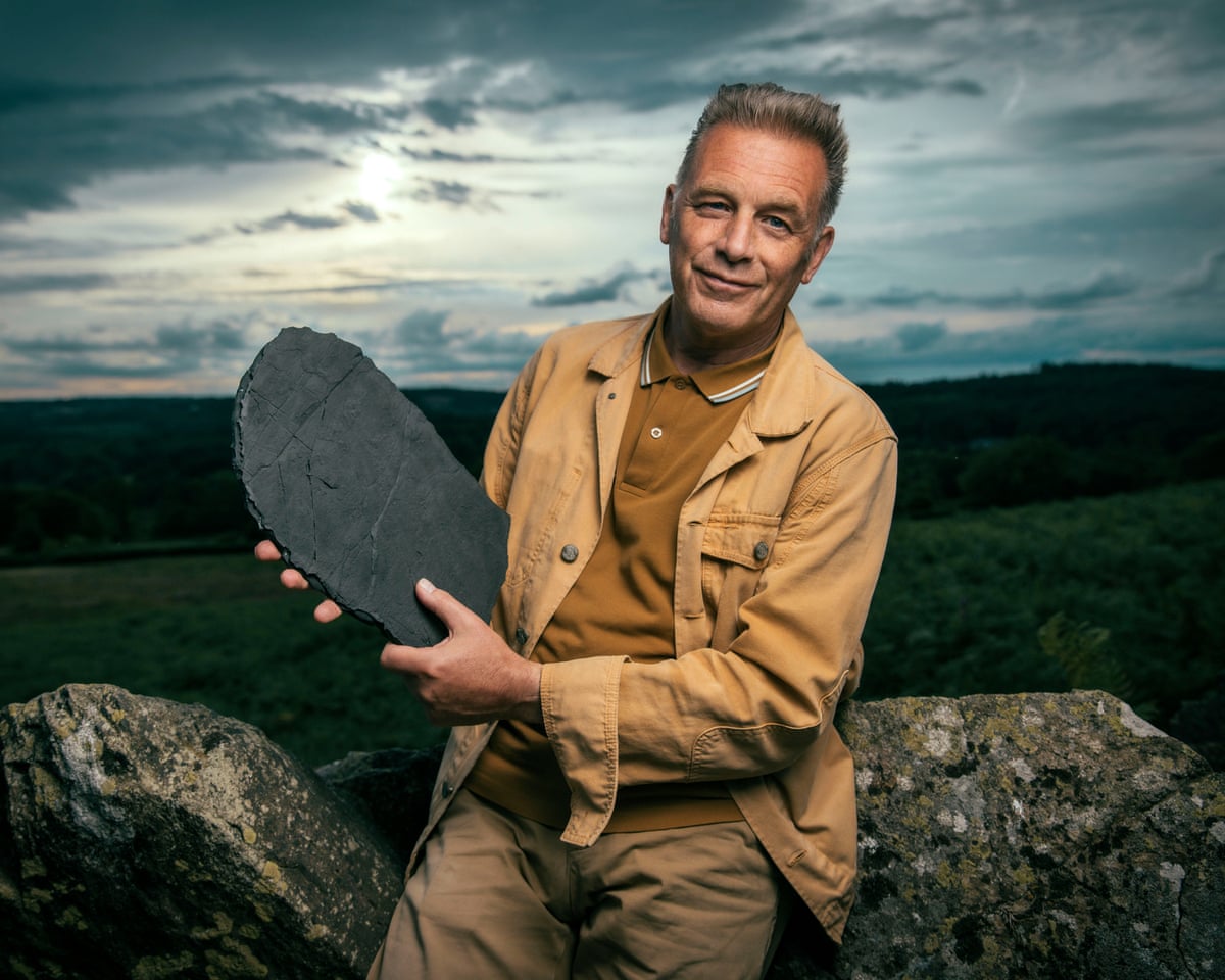‘I can get very romantically excited about a fossil’ … Packham with a trace fossil.