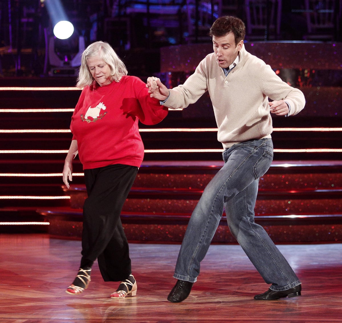 Ann Widdecombe dancing with Anton Du Beke