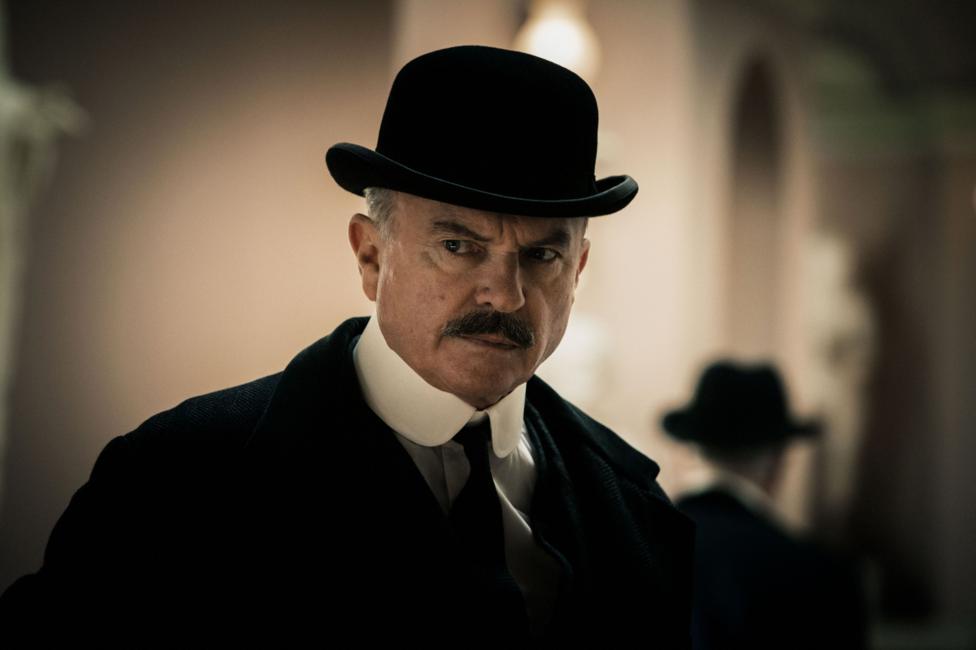 Neill as the moustached Major Chester Campbell in BBC TV's Peaky Blinders