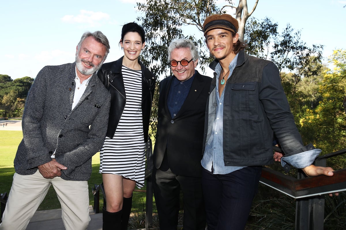 Sam Neill, Tess Haubrich, George Miller and Brenton Thwaites, seen in 2016