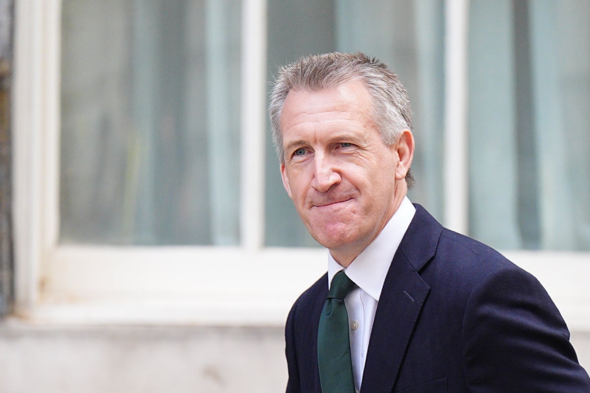 Dan Jarvis, defence secretary.