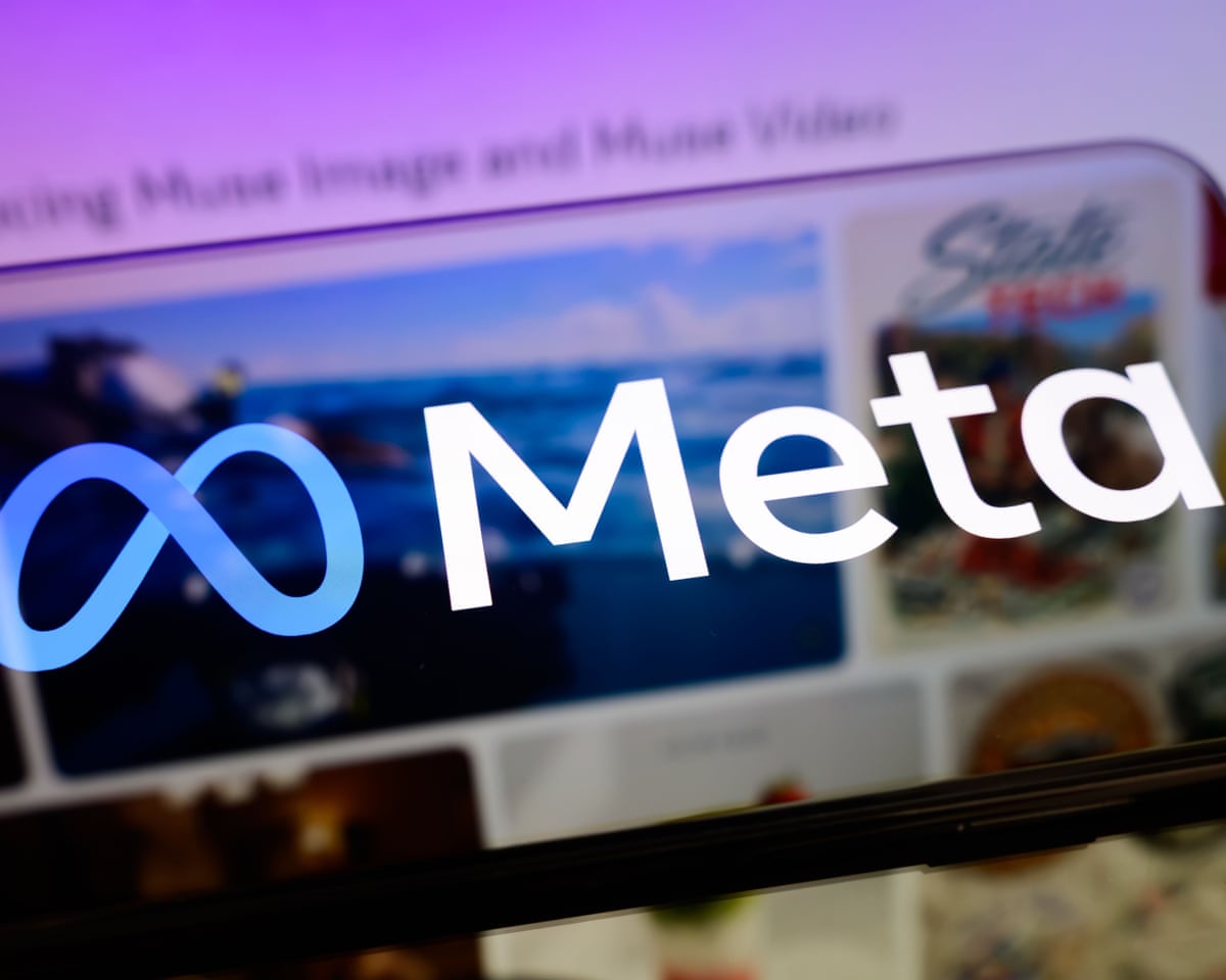 The Meta logo.