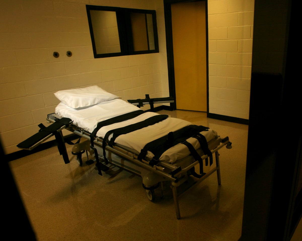 A gurney used for lethal injections.
