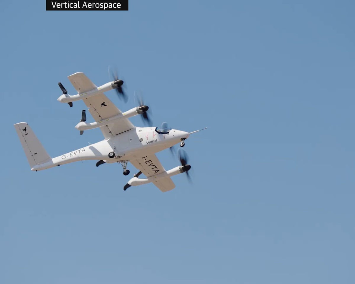 Vertical Aerospace's electric plane can take off and land vertically - loop