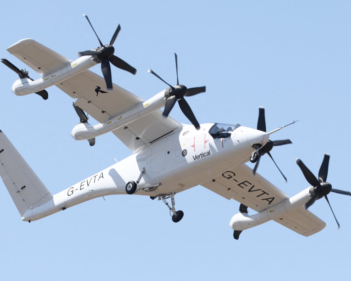 Vertical Aerospace’s Valo electric VTOL aircraft at the Farnborough international airshow