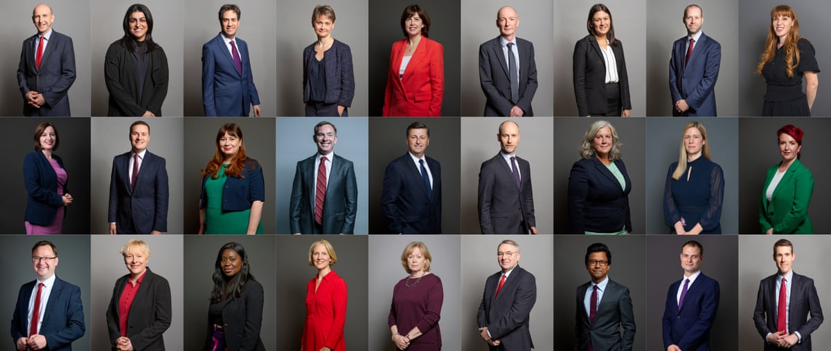 Composite of members of the new Cabinet.
