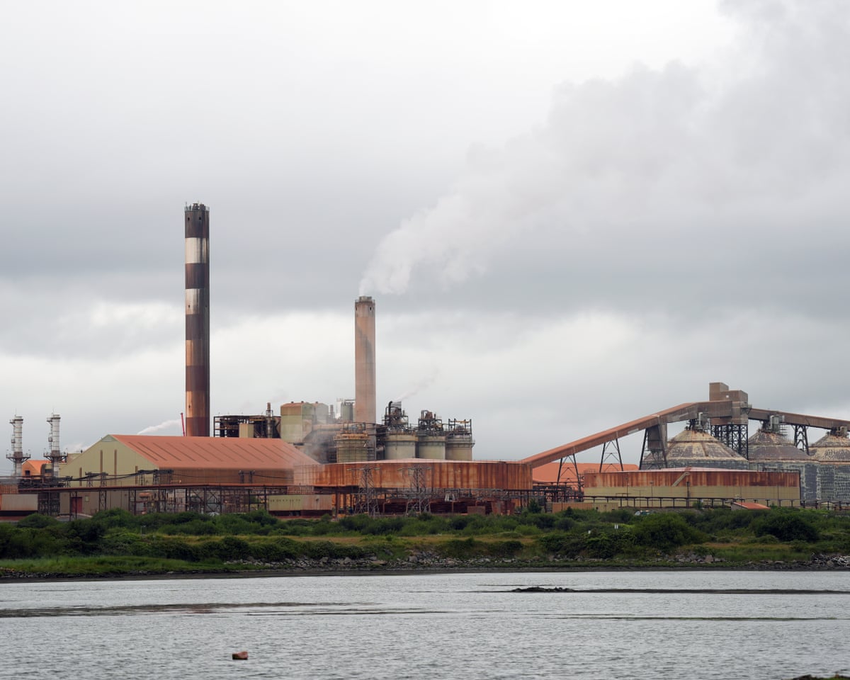 General view of the Rusal Aughinish Alumina plant on the Shannon Estuary, County Limerick.