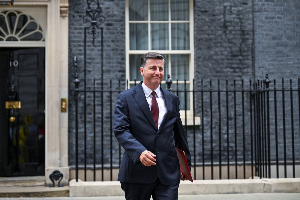 Secretary of state for Scotland Douglas Alexander leaving 10 Downing Street.