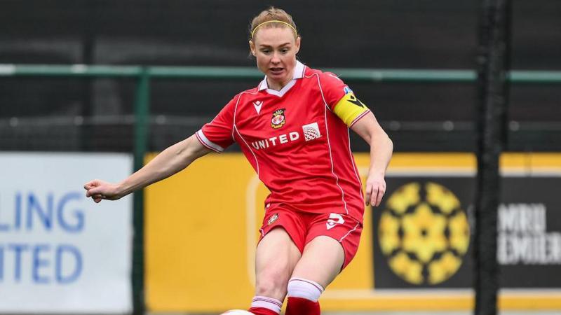 Jodie Bartle in action for Wrexham