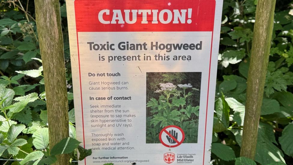 A sign warning that 