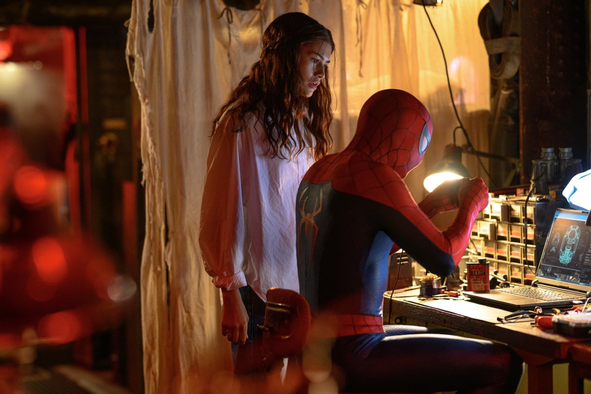 Zendaya and Holland in the film.