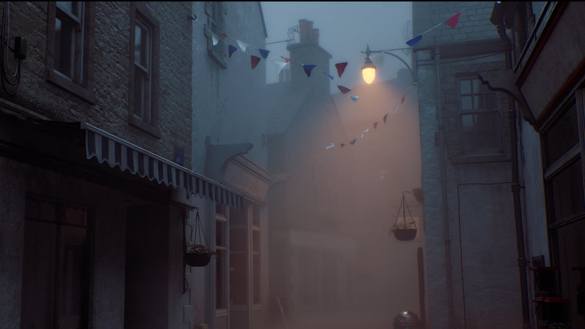 A gloomy street scene … Silent Hill: Townfall.