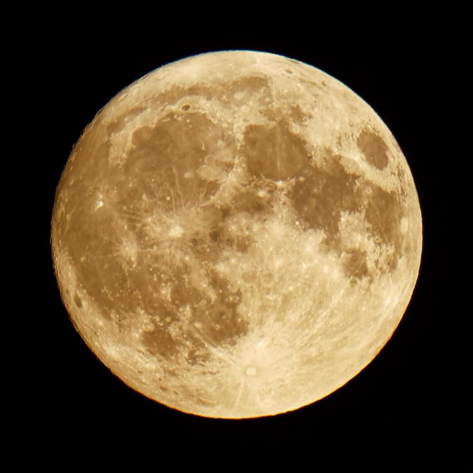 a view of the moon