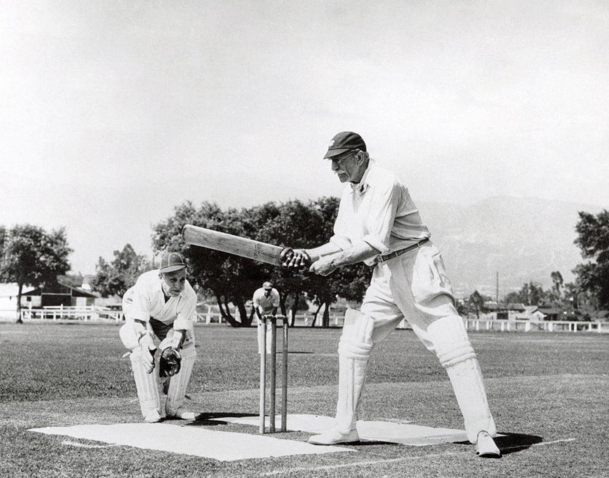 Charles Aubrey-Smith batting for the Hollywood, California cricket club, circa 1932.