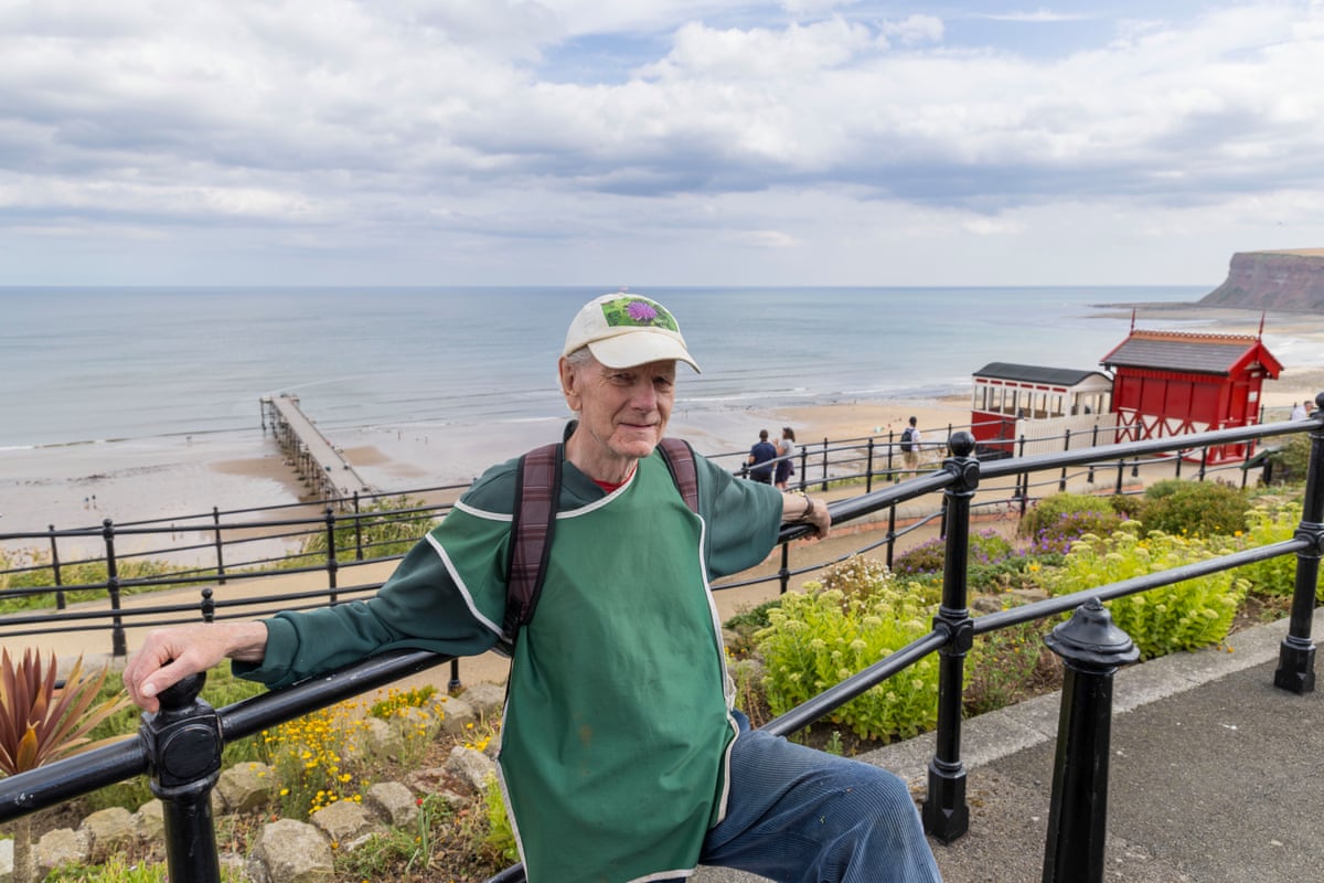 Pete Welsh with the Saltburn seafront behind him