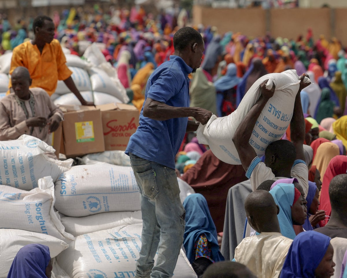 A World Food Programme distribution centre in Dikwa, Borno state, Nigeria, August 2025.