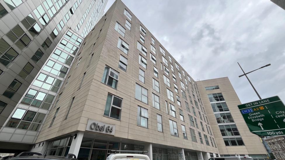 The Obel apartment block at Donegall Quay in Belfast city centre