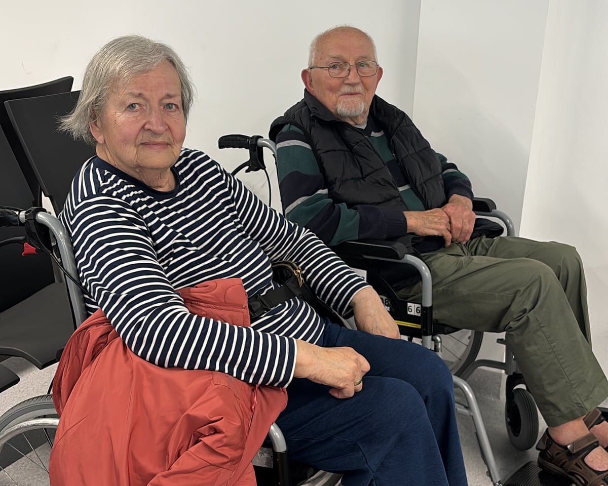 Maria and Czeslaw Krupa in Krakow Airport