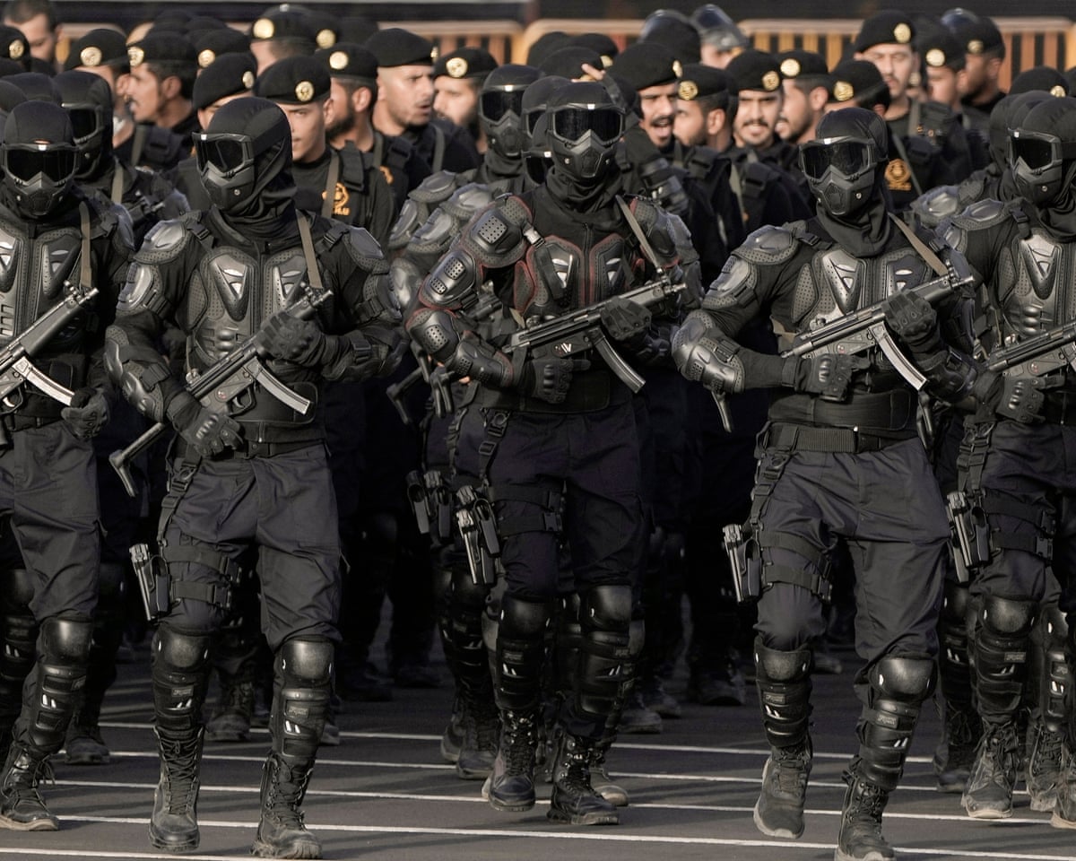 Members of the Saudi special forces before a military parade in Mecca in a file shot